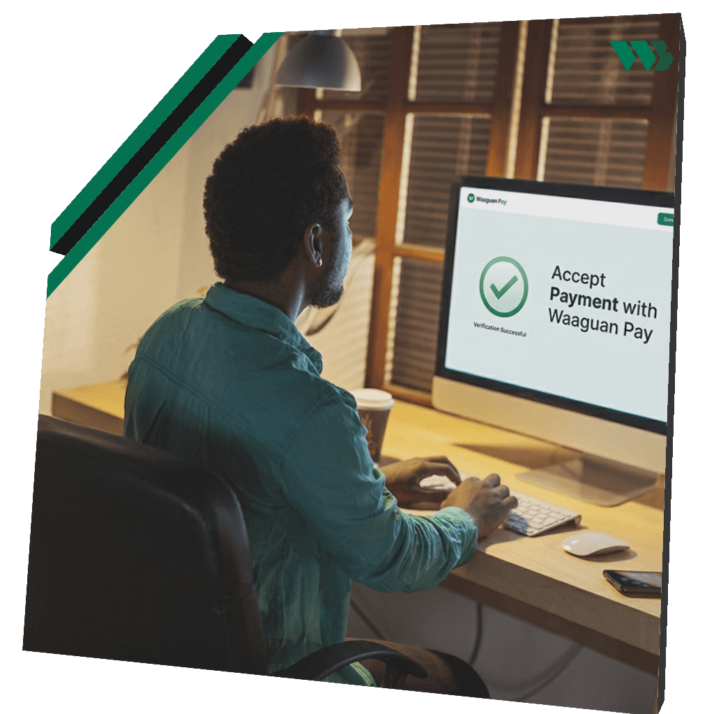 Developer verifying a Waaguan Pay integration on their screen